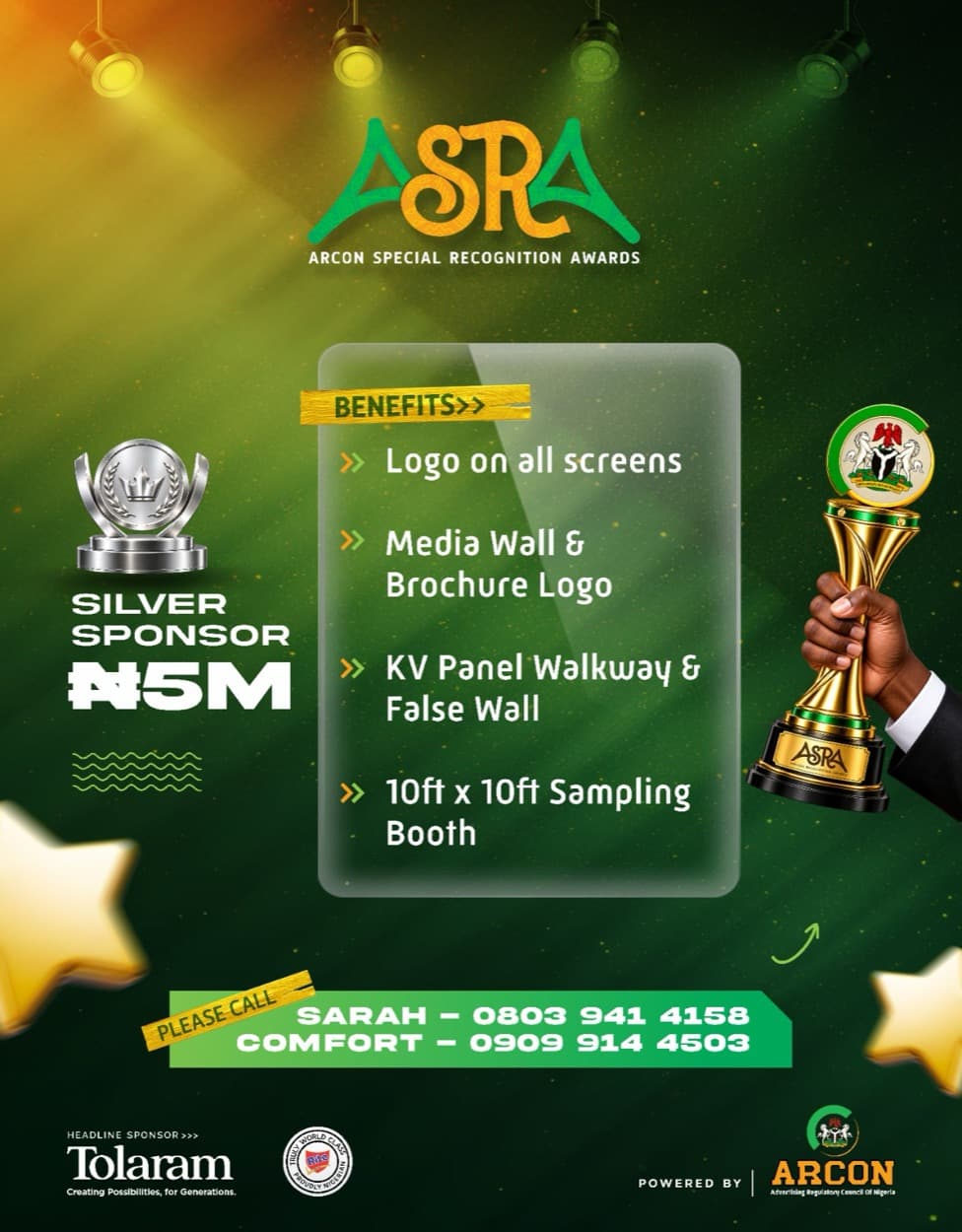 Silver sponsorship package — ₦5M